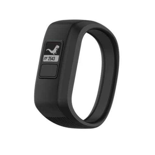 Foto - brățară din silicon pentru Garmin Vivofit Junior 1 și 2, Vivofit 3 - Mărimea L, Negru