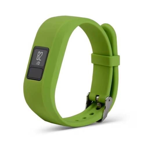 Foto - eses Curea din silicon pentru Garmin VivoFit Junior 1 și 2, Vívofit 3 - Mărimea S, verde