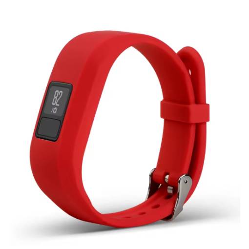 Foto - eses Curea din silicon pentru Garmin VivoFit Junior 1 și 2, Vívofit 3 - Mărimea S, roșu