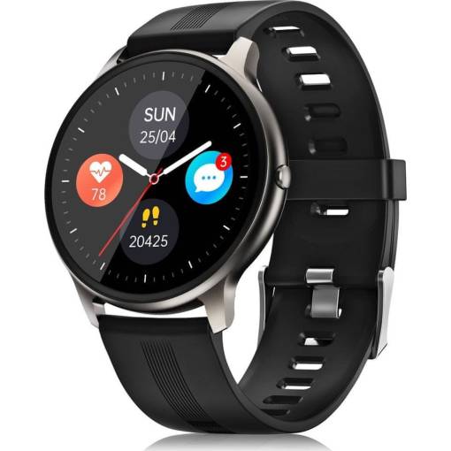 Foto - eses Curea din silicon pentru Niceboy X-fit Watch Pixel - Neagră
