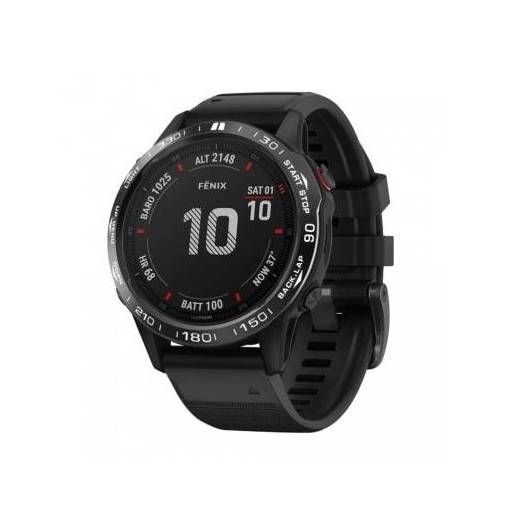 Foto - eses Curea din silicon pentru Garmin Fénix 6X Pro - Neagră