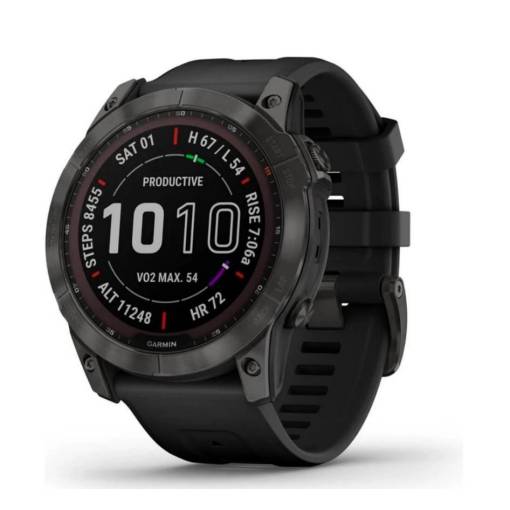 Foto - Brățară din silicon pentru Garmin Fénix 7X - Neagră