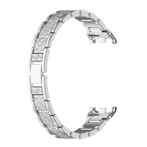 Foto - brățară milaneză pentru Xiaomi Smart Band 8, 9 și 10 - Argintie