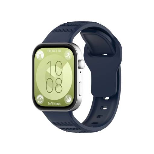 Foto - cesa Silicon elastic pentru Huawei Watch Fit 3, 4 și 4 Pro - Albastru
