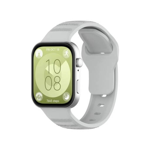 Foto - cesa Silicon elastic pentru Huawei Watch Fit 3, 4 și 4 Pro - Gri