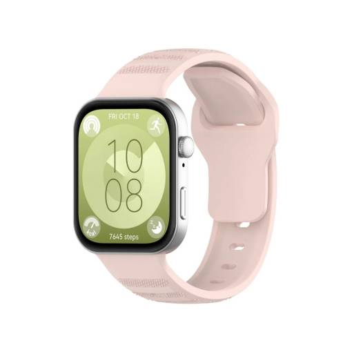 Foto - cesa Silicon elastic pentru Huawei Watch Fit 3, 4 și 4 Pro - Roz