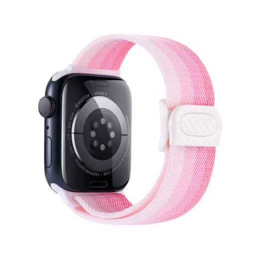 Foto - cesa Nylon elastică pentru Apple Watch - Spectrul roz 38mm, 40mm, 41mm