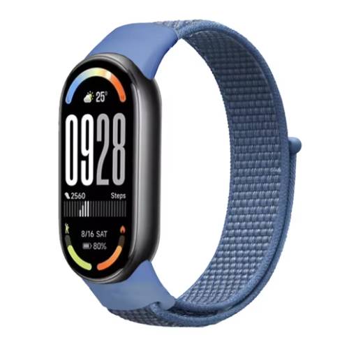Foto - esese curea din nailon pentru Xiaomi Smart Band 8, 9 și 10 - Albastru