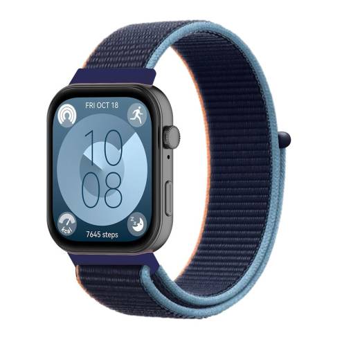 Foto - esese curea din nailon pentru Huawei Watch Fit 3, 4 și 4 Pro - Albastru