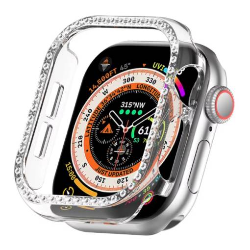Foto - Cadru de protecție pentru Apple Watch 10, 46 mm - Transparent