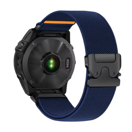 Foto - eses Curea elastică din nylon pentru Garmin - Culoarea Albastră, QuickFit 26 mm