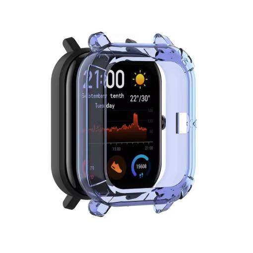 Foto - Cadru din silicon pentru Amazfit GTS - Albastră