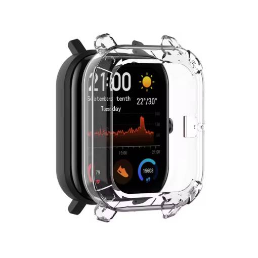 Foto - Cadru din silicon pentru Amazfit GTS - Transparent