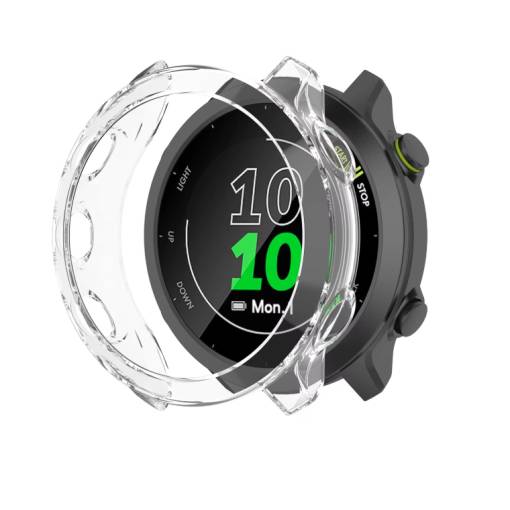 Foto - Rama din silicon pentru Garmin Forerunner 55 - Transparentă