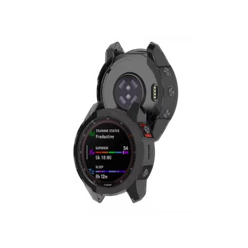 Foto - Rama din silicon pentru Garmin Fénix 5, 5 Plus - Negru