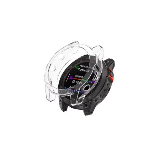 Foto - Rama din silicon pentru Garmin Fénix 7X - Transparent