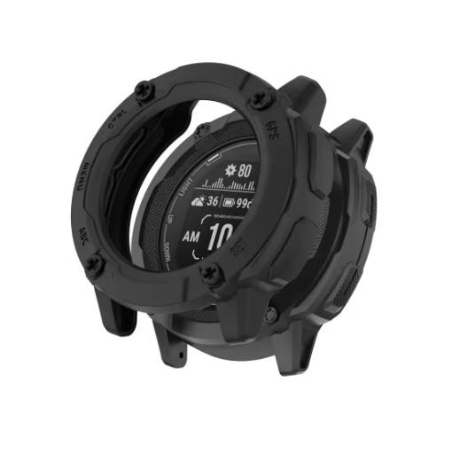 Foto - Ramă din silicon pentru Garmin Instinct 2X - Neagră