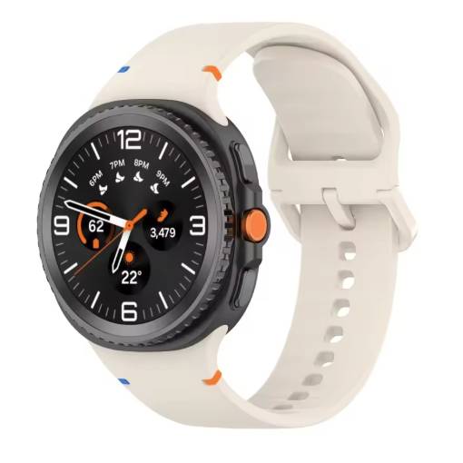 Foto - Brățară din silicon pentru Samsung Galaxy Watch 8 - Bej, dimensiune S