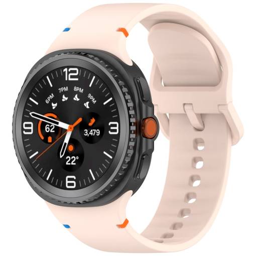 Foto - Brățară din silicon pentru Samsung Galaxy Watch 8 - Roz, mărimea L