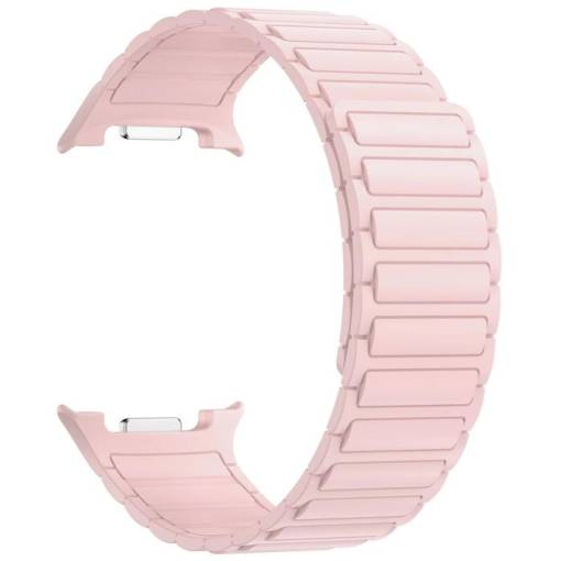 Foto - es-es Magnetickou bandă din silicon pentru Samsung Galaxy Watch 8 - Roz
