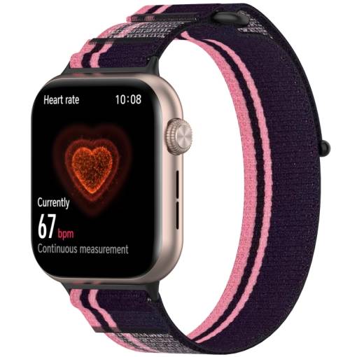 Foto - eses Curea din nylon pentru Honor Watch 5 - Roz violet