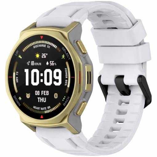 Foto - Brățară din silicon pentru Xiaomi Amazfit T-Rex 3 Pro 44mm - Gri deschis