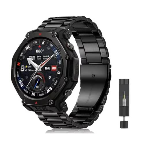 Foto - eses Curea din silicon pentru Xiaomi Amazfit T-Rex 3 Pro 48mm - Verde