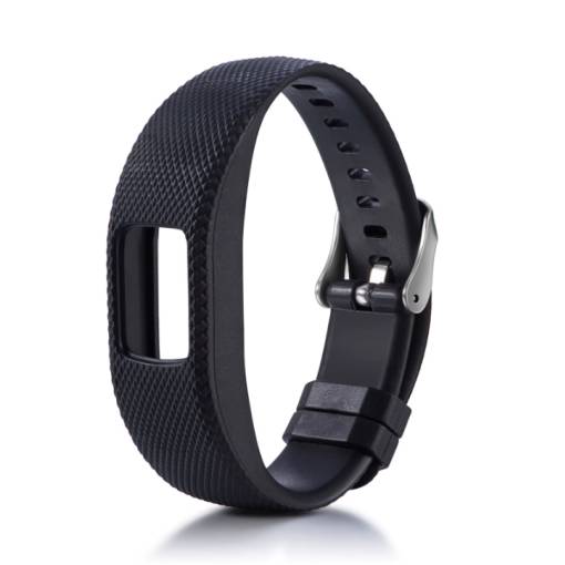 Foto - Brățară din silicon pentru Garmin VivoFit 4 - Mărimea S, neagră