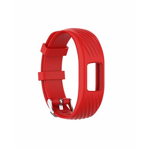 Foto - eses Curea din silicon pentru Garmin VivoFit 4 - Marimea S, rosu
