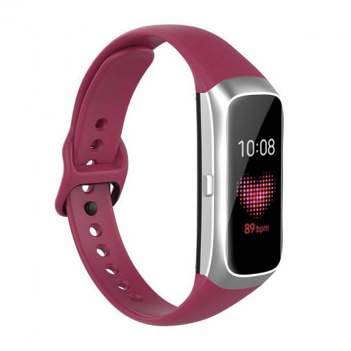 Foto - Brățară din silicon pentru Samsung Galaxy Fit - Vișinie