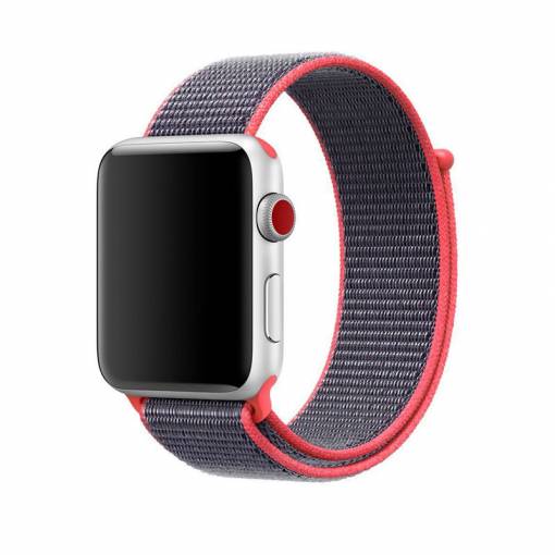 Foto - Curea din nailon eses pentru Apple Watch - gri roz 42mm, 44mm, 45mm, 49mm