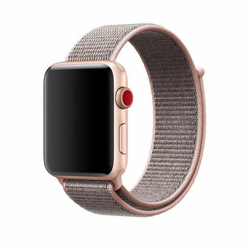 Foto - escală nylon pentru Apple Watch - Roz 38mm, 40mm, 41mm