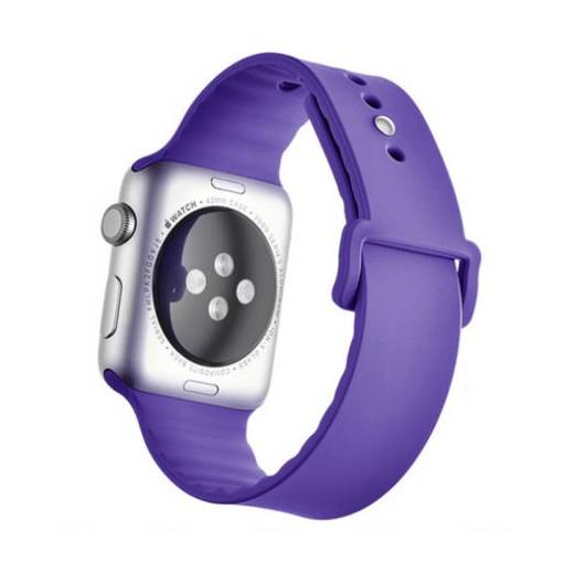 Foto - Curea ondulată din silicon eses pentru Apple Watch - violet 42 mm, 44 mm, 45 mm, 49 mm