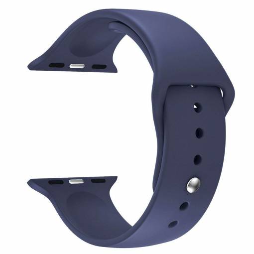 Foto - escală din silicon pentru Apple Watch - Albastră 42mm, 44mm, 45mm, 49mm