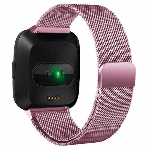 Foto - esel Brățară milaneză pentru Fitbit Versa - Mărimea S, Roz