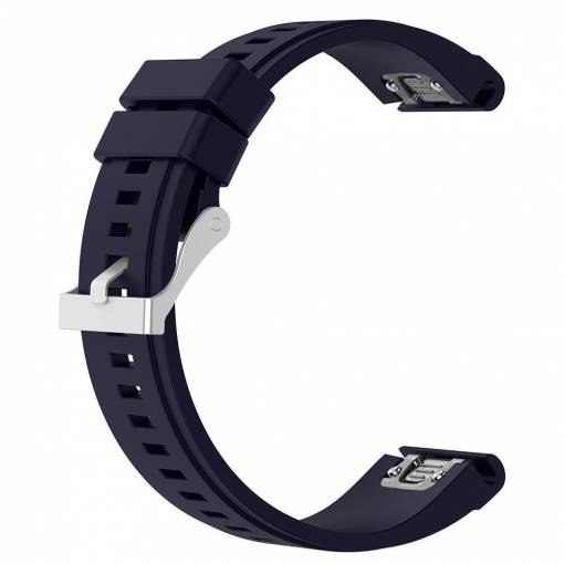 Foto - brățară din silicon pentru Garmin - Albastră închisă, QuickFit 26 mm