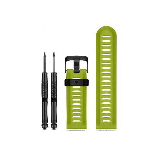 Foto - brățară din silicon pentru Garmin - Verde perforată, 26 mm