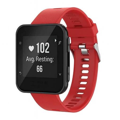 Foto - brățară din silicon pentru Garmin Forerunner 30 și 35 - Roșie