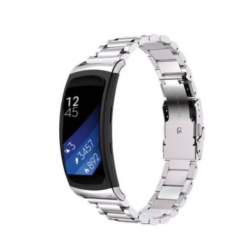 Foto - brățară metalică pentru Samsung Gear Fit 2 - Argintie