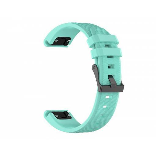 Foto - brățară din silicon modelată pentru Garmin - Verde Mint, QuickFit 22 mm