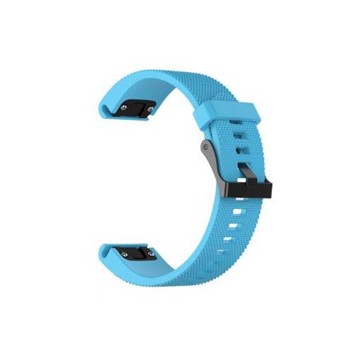 Foto - brățară din silicon pentru Garmin - Albastră, QuickFit 20 mm