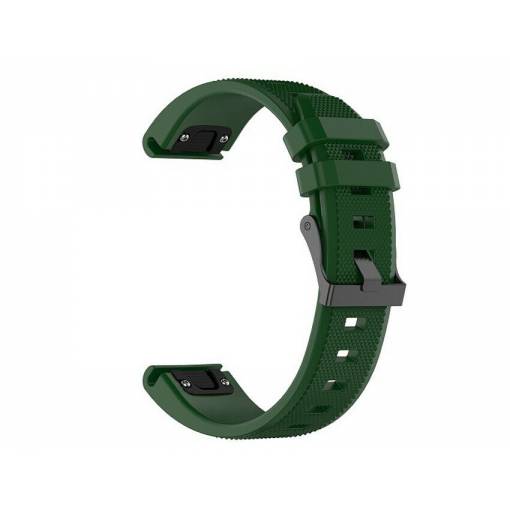 Foto - brățară din silicon pentru Garmin - Verde închis, QuickFit 20 mm