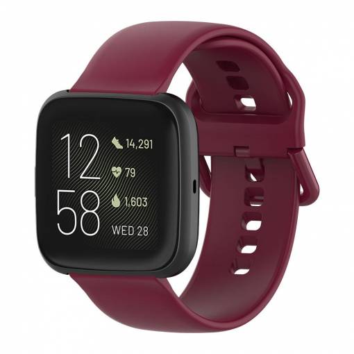 Foto - Bracelet din silicon pentru Fitbit Versa - Mărimea S, roz