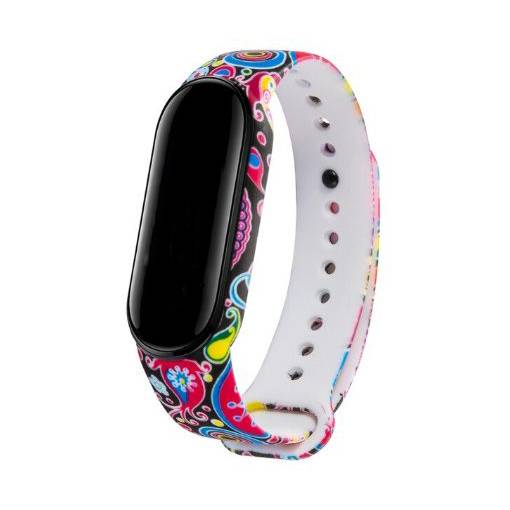 Foto - brățară pentru Xiaomi Mi Band 5, Mi Band 6 și Amazfit Band 5 - Vzorovană, colorată