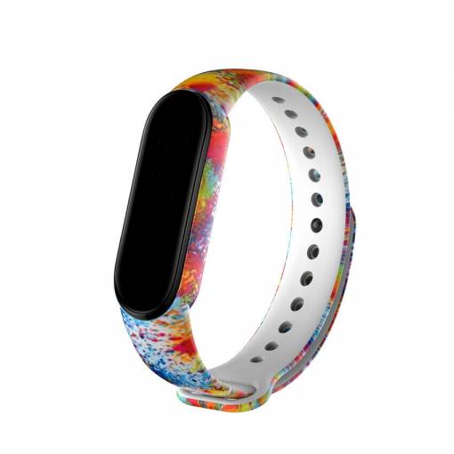 Foto - Brățară eses pentru Xiaomi Mi Band 5, Mi Band 6 și Amazfit Band 5 - Modelat, graffiti