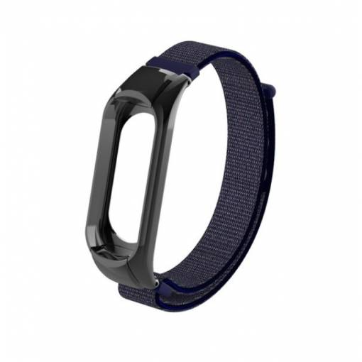 Foto - Brățară din nailon pentru Xiaomi Mi Band 3 - Albastru