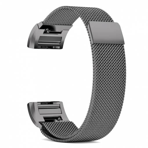 Foto - eses Brățară milaneză pentru Fitbit Charge 3 - Neagră