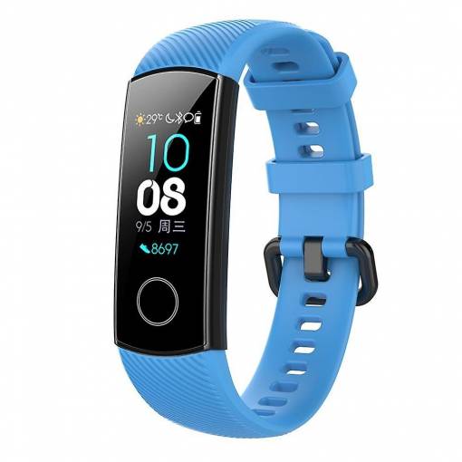 Foto - Brățară din silicon pentru Honor Band 4 și Honor Band 5 - Albastru deschis