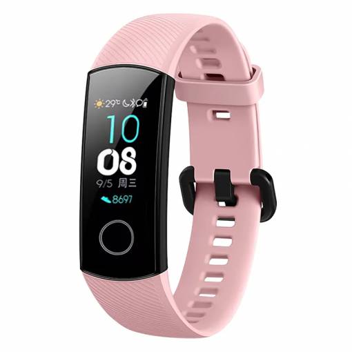 Foto - Brățară din silicon pentru Honor Band 4 și Honor Band 5 - Roz