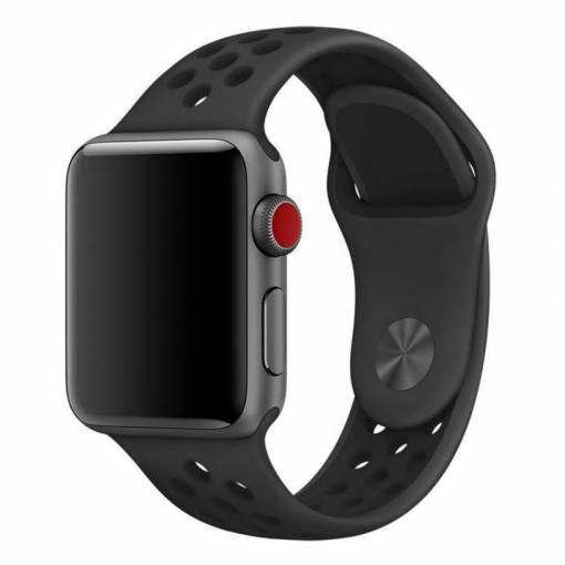 Foto - Curea din silicon pentru Apple Watch - Negru, S, M, L - 38mm, 40mm, 41mm